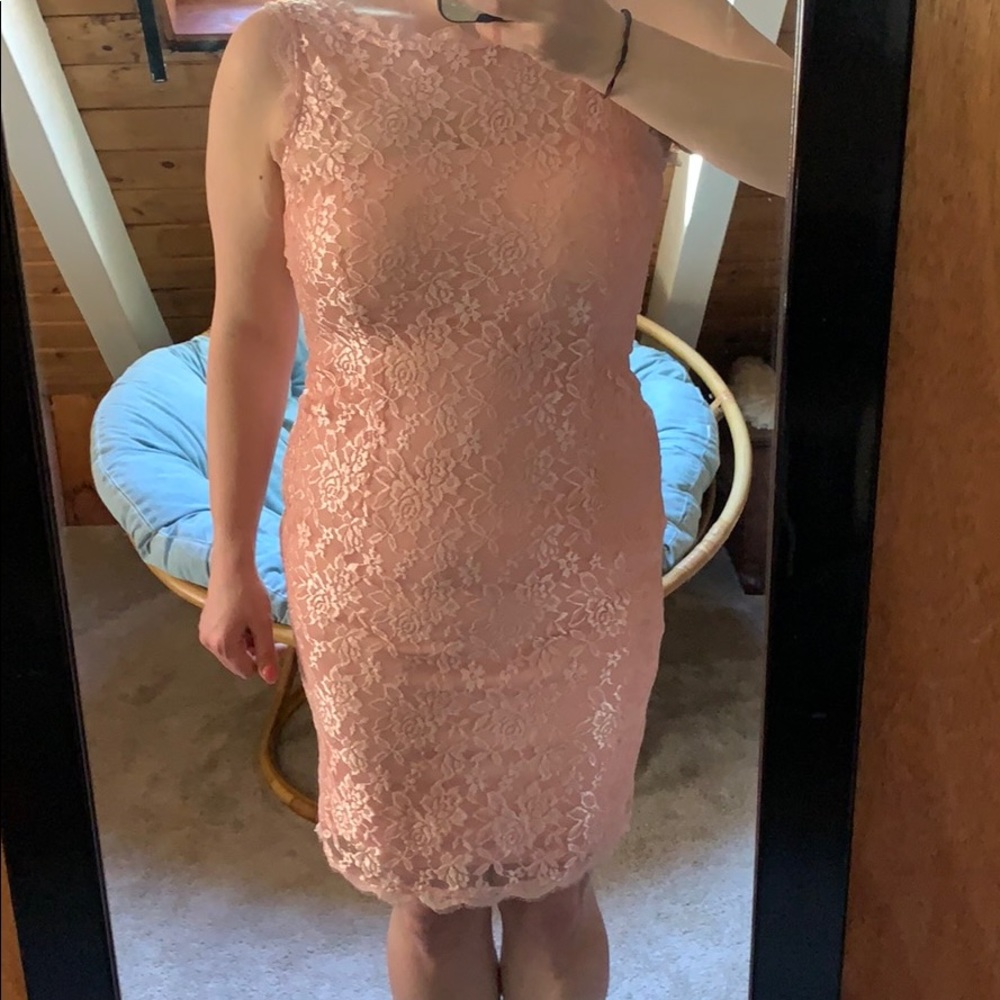 NWT Simply Liliana peach special occasion dress